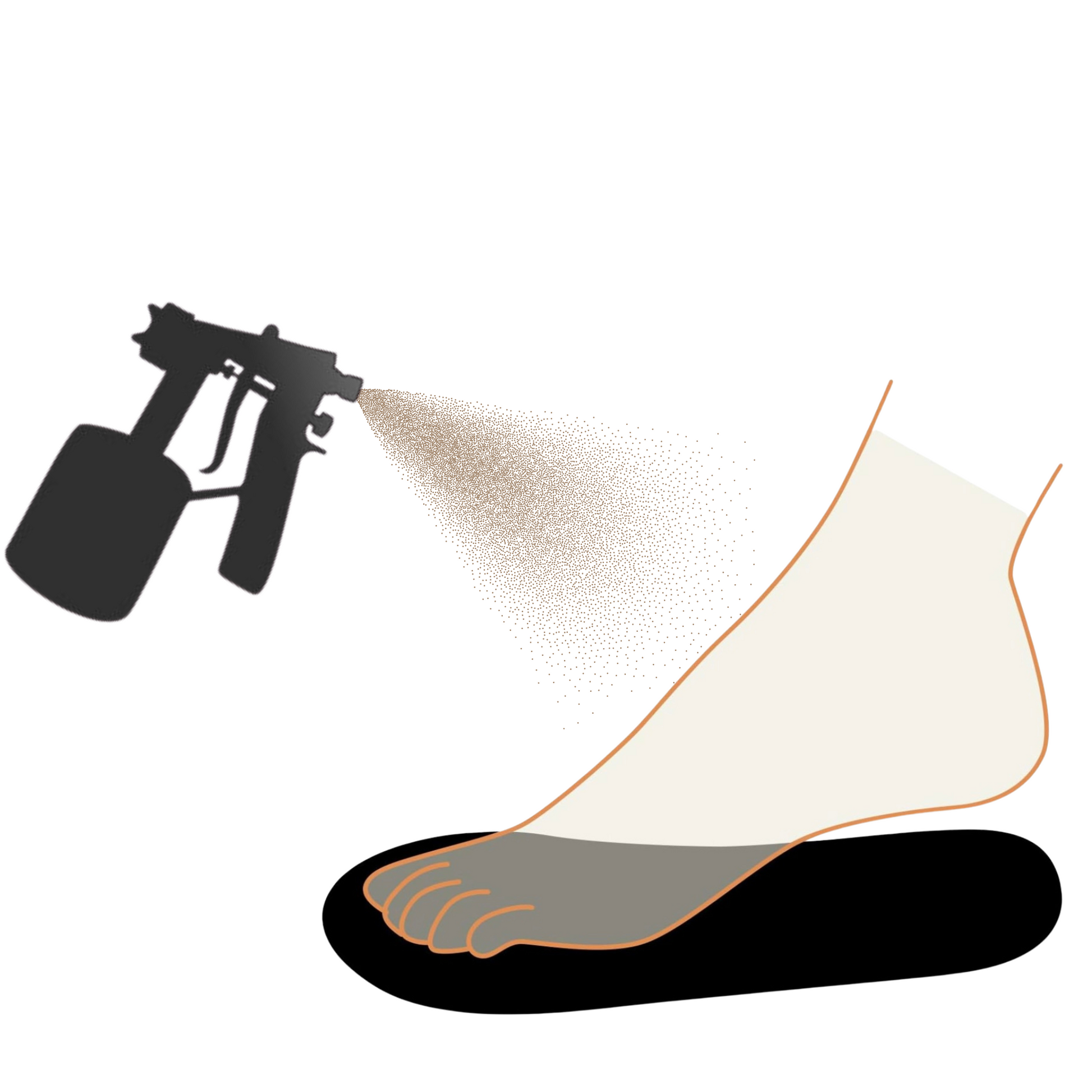 How ot use Glo'guard Soles. Full adhesive sticky feet for tanning