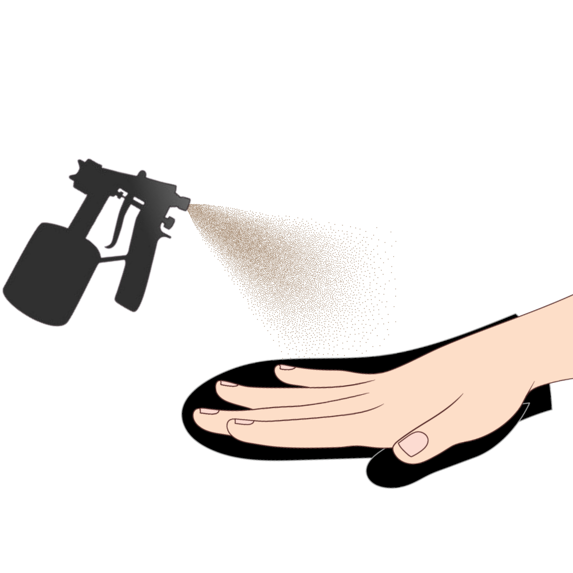 Illustration of Glo'guard hands